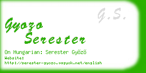 gyozo serester business card